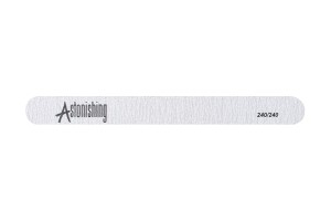 Astonishing Traditional Straight File 240/240 – Vīle dabīgiem nagiem 240/240 griti