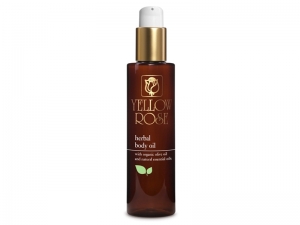 Yellow Rose Herbal Body Massage Oil – Masāžas eļļa ķermenim ar citronzāles aromātu