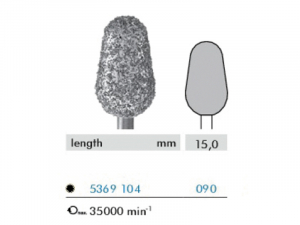Hadewe Diamond Bur – Алмазная насадка (очень грубая) 15,0мм