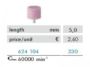 Hadewe Corundum Bur – Korunda urbis (augsti kvalitatīvs) 5,0mm