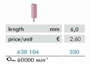 Hadewe Corundum Bur – Korunda urbis (augsti kvalitatīvs) 6,0mm