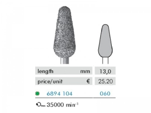 Hadewe Diamond Bur – Dimanta urbis (rupjš) 13,0mm