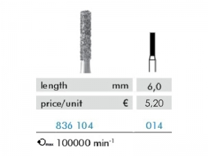 Hadewe Diamond Bur – Dimanta urbis (vidēji rupjš) 6,0mm