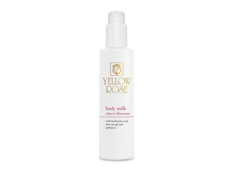 Yellow Rose Body Milk Cherry Blossoms – Ķermeņa pieniņš ar ķiršu ziedu aromātu