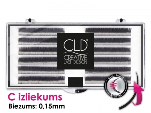 CLD Cashmire Lashes – Kašmira skropstas ar C izliekumu (biezums 0,15mm) dažādi garumi