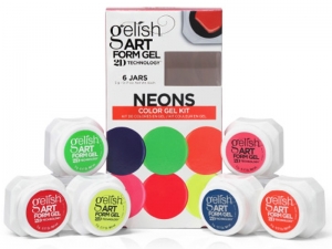 Gelish Art Form Gel "Neons" Collection – "Neonkrāsu" kolekcija dizainam