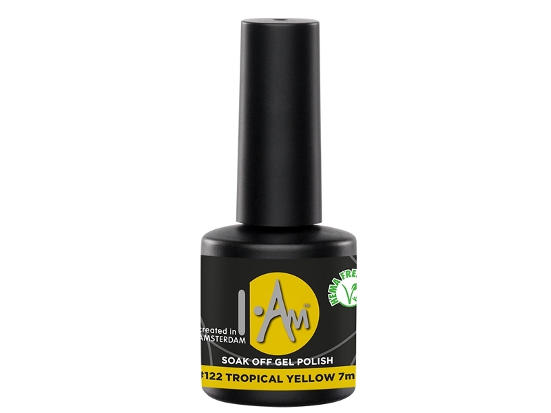 I.Am Soak Off Gel Polish – Gēla nagu laka #122 Tropical Yellow