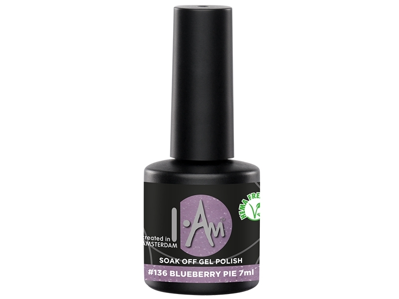 I.Am Soak Off Gel Polish – Gēla nagu laka #136 Blueberry Pie
